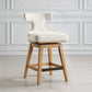 Klismos - Fabric Counter Stool - Off-White