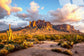 Sonoran Radiance Tempered Glass - Blue / Brown