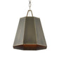 Granada - 1 Light Hexagon Pendant - Dark Gray