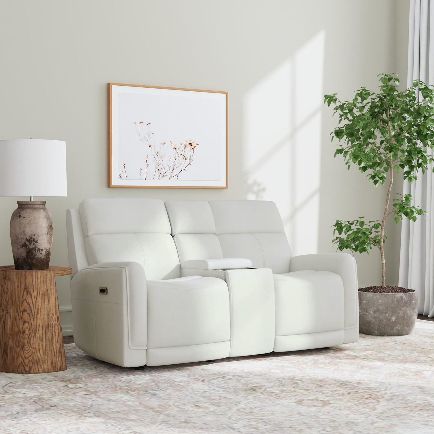 Alister - Power Gliding Loveseat With Console, Power Headrests & Lumbar