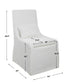 Coley - Armless Chair - White