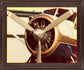 Nostalgic Aviator - 28" x 34" Framed Wall Art - Dark Brown