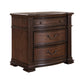 Providence Park - Bedside Chest With Charging Station - Chateau Brown