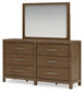 Cabalynn - Dresser And Mirror - Light Brown