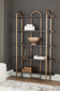 Brentmour - Bookcase - Brown / Gold Finish