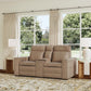 Dutch - Power Reclining Loveseat With Console, Power Headrest & Lumbar