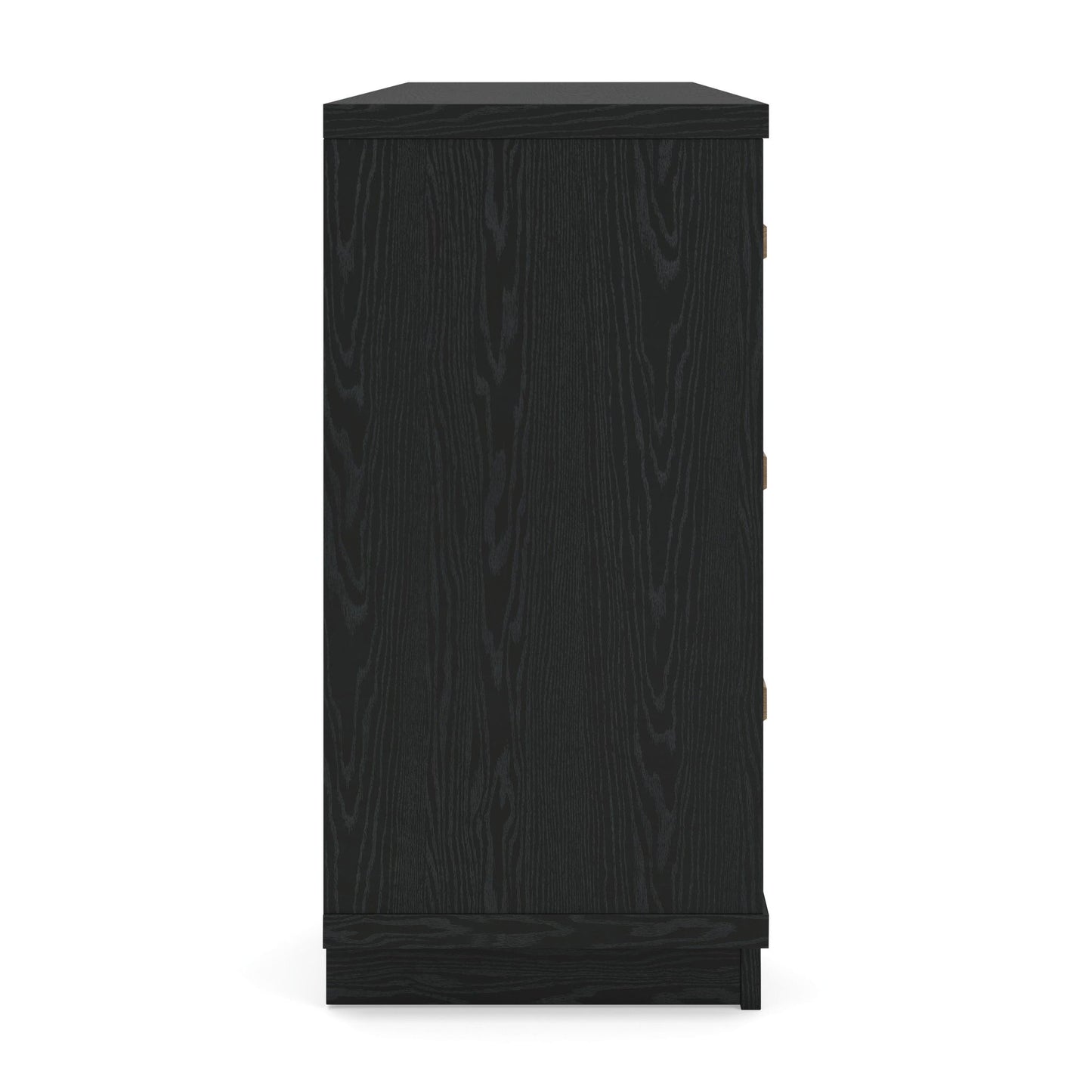 Kozmour - Six Drawer Dresser - Black / Brown