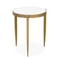 Ocilla - Accent Table - Brass,White