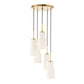 Vanier - 5 Light Cluster Pendant - Gold