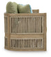 Serena Shores - Sofa With Cushion - Beige / Green