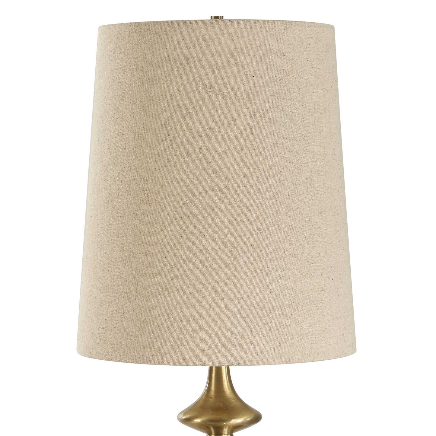 Percy - Marble Buffet Lamp - Brass / Brown