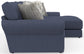 Cape May - Sofa Chaise With Comfort Coil Seating And 5 Accent Pillows Included