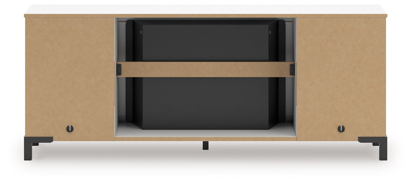 Brollevi - TV Stand With Fireplace - White