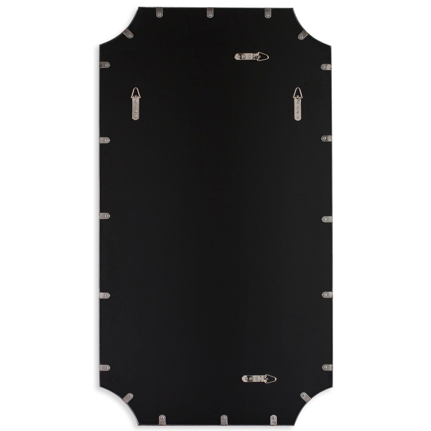 Lennox - Scalloped Corner Mirror - Nickel