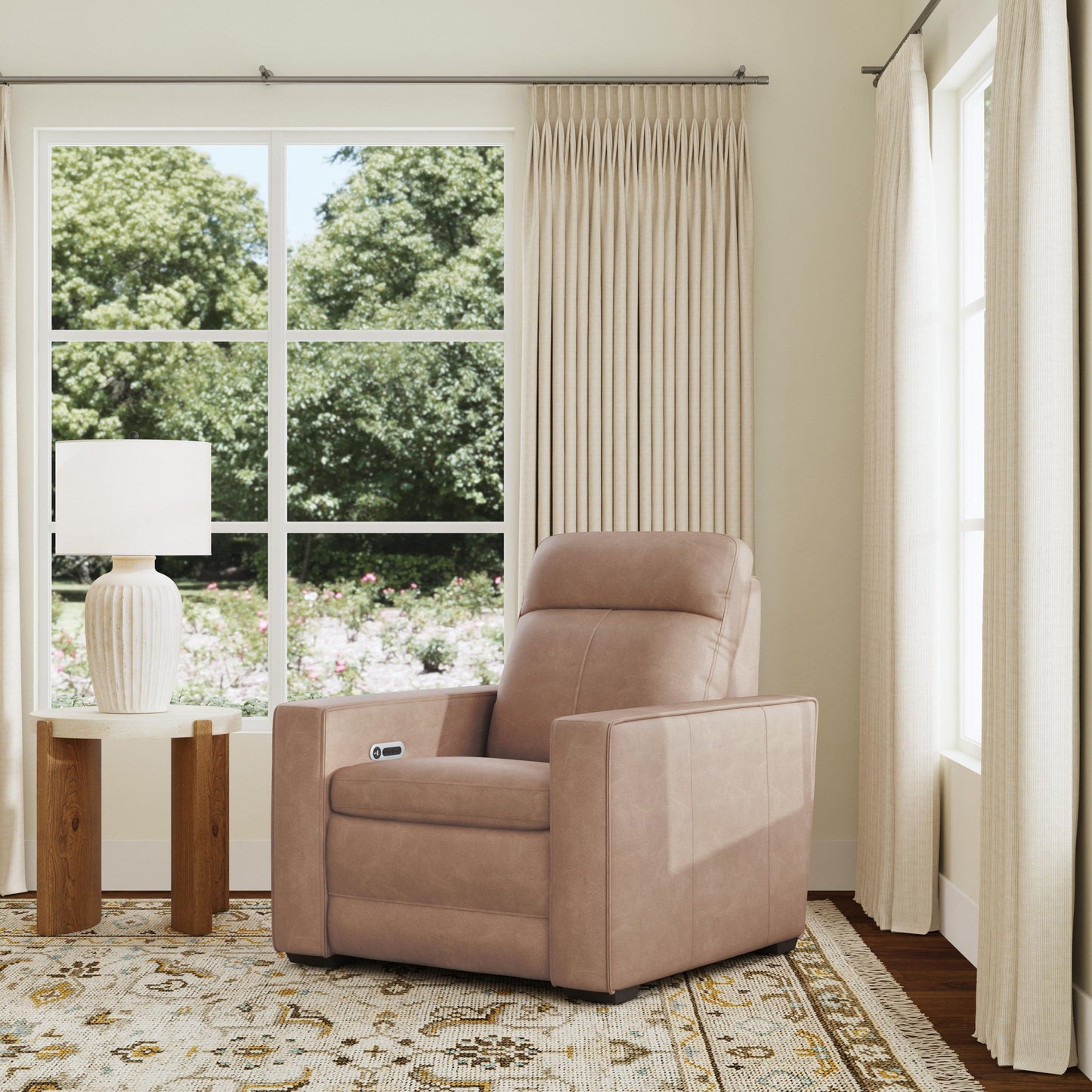 Dutch - Power Recliner With Power Headrest & Lumbar