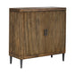 Pinstripe - 2 Door Cabinet - Dark Brown