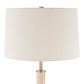 Verlaine - Travertine Floor Lamp - Brass,Gold