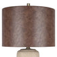 "Rustic Harmony" Ceramic Table Lamp (Set of 2) - Rock
