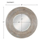 Vortex - White Washed Round Mirror