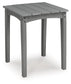 Cove Beach - Square End Table - Gray