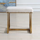 Midas - Small Bench - Gold / White