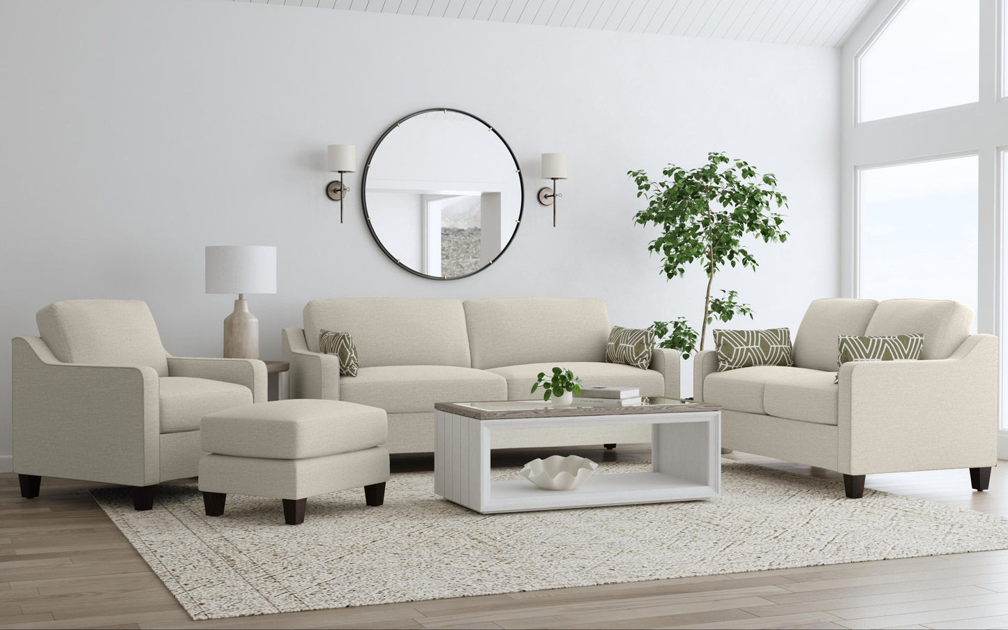 Drew - Fabric Loveseat