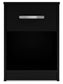 Finch - One Drawer Night Stand - 23" Height - Black