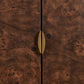 Flores - Burl Wood 2 Door Cabinet - Brass,Woodtone
