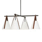 Reins - Accent Straps 4 Light Chandelier - Black