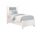 Bonanza - Ocean Blue Linen Upholstered Bed With Storage Footboard