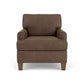 Moxy - Fabric Chair, T-Shaped Seat Cushion, Rounded Mailbox Arms