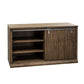 Stone Brook - Jr Executive Credenza Set - Rustic Saddle