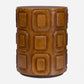 Alson - Geometric Accent Table - Dark Brown