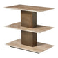 Travertini - 3 Tiered Accent Table - Bronze / Beige