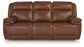 Healy Pier - Power Reclining Sofa / Adj Headrest - Chocolate