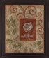 Whimsical Petal Dance - 28" x 34" Framed Wall Art - Dark Brown