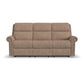 Bernard - Power Reclining Sofa With Console, Power Headrests & Lumbar, Nailhead Trim