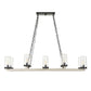 Edgecomb - 10 Light Indoor-Outdoor Chandelier - Black / Gray