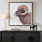 Big Horn - Sheep Framed Print - Black / Brown / White