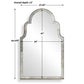 Brayden - Antique Arch Mirror - Plated Antique Brass
