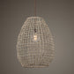 Cross - Weave 1 Light Pendant - Beige
