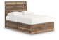 Chirason - 3 Pc. - Full Panel Storage Bed, Dresser And Mirror - Brown