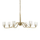 Barcelona - 6 Light Brass Chandelier - Gold