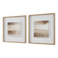 Between Lines - Abstract Painting (Set of 2) - Brown / White