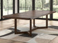 Dilenno - Rectangular Dining Room Extension Table - Dark Brown