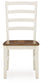 Brinfern - Dining Room Side Chair (Set of 2) - Brown / Antique White