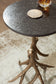 Lemkins - Accent Table - Black / Antique Gold Finish