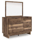 Chirason - Dresser And Mirror - Brown