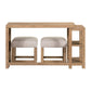Corso - 3 Piece Console Set - Natural & Concrete