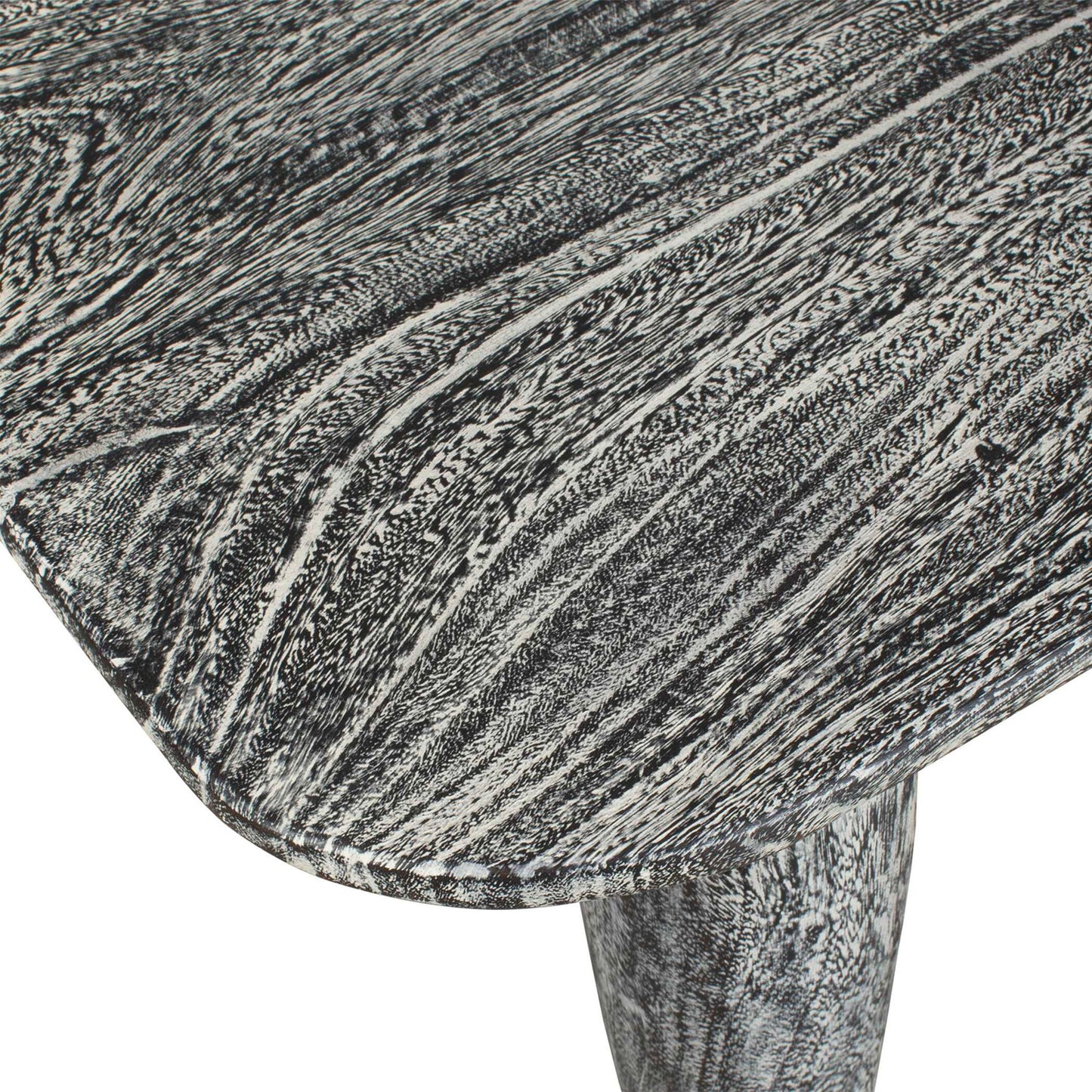 Fade To Black - Wood Bench - Black / White